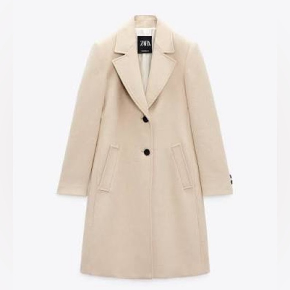 Zara Cream Trench Coat